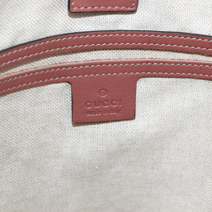 Gucci Joy Plus Tote GG Coated Canvas with Leather, Beige, Canvas, Tote Bag