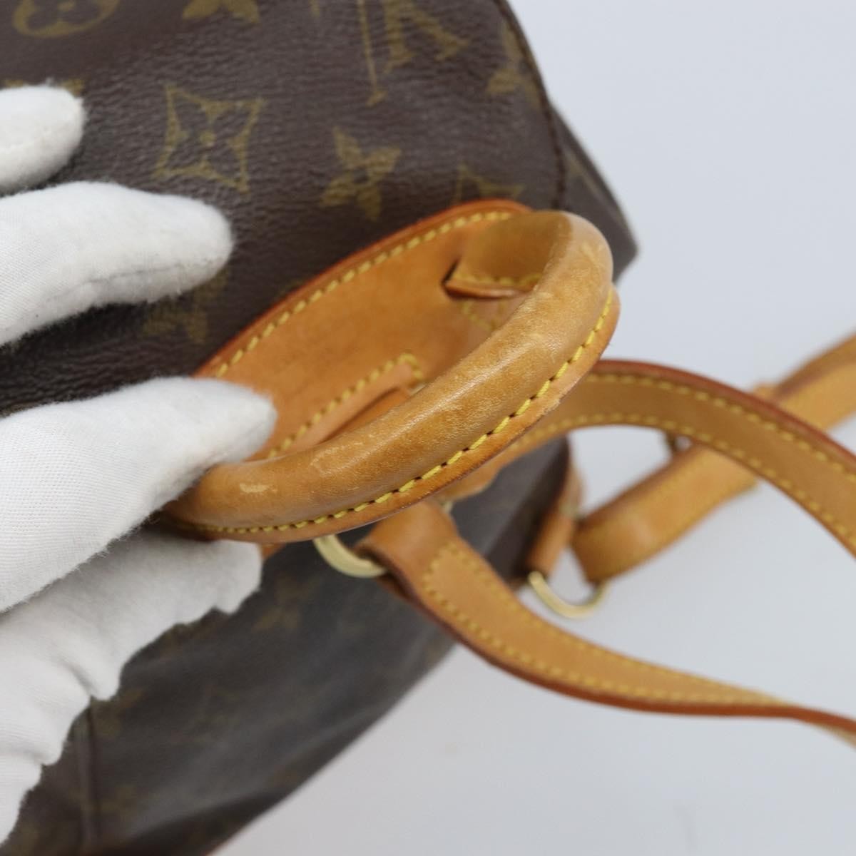 Louis Vuitton Vintage Montsouris Monogram Canvas, Brown, Canvas, Backpack