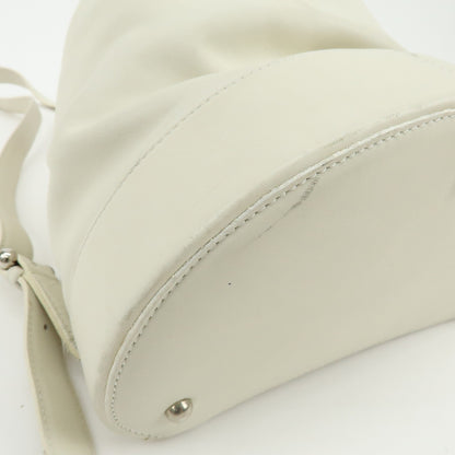 Loewe Anton Sling Leather, White, Leather, Handbag