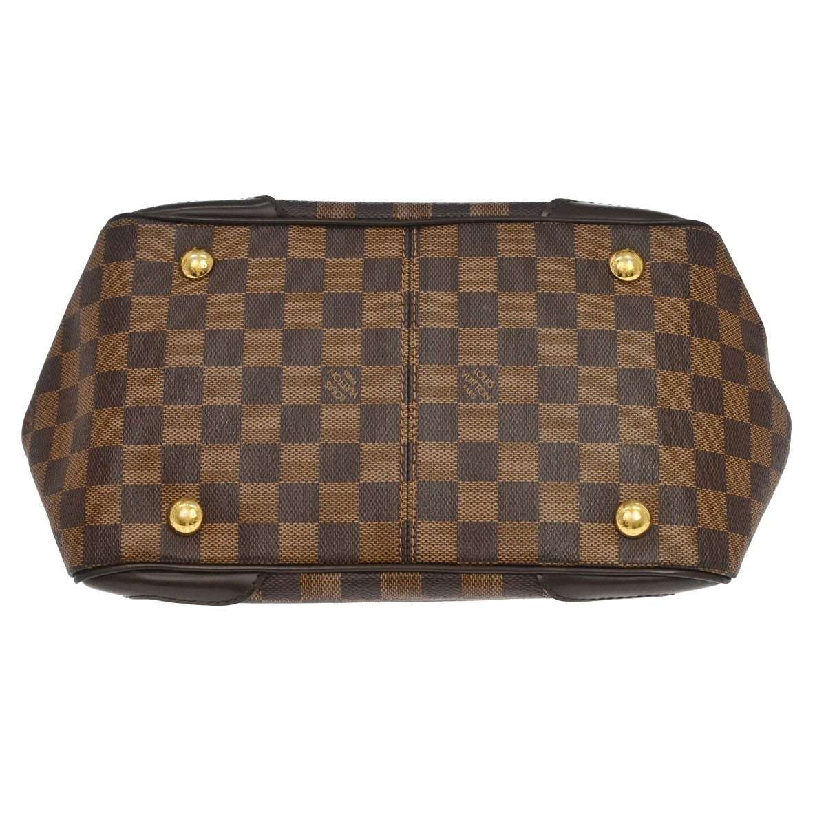Louis Vuitton Verona Damier Ebene, Brown, Canvas, Tote Bag