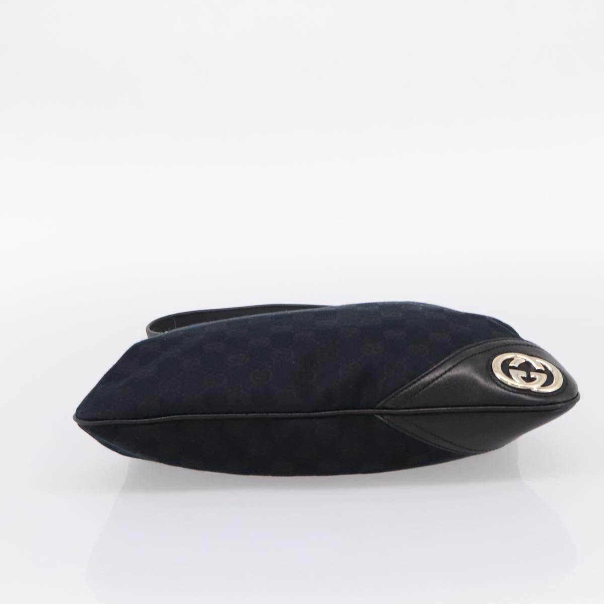 Gucci New Britt Hobo GG Canvas, Black, Canvas, Shoulder Bag