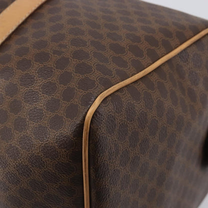Celine Vintage Duffle Macadam Coated Canvas, Brown, Canvas, Handbag