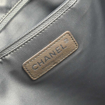 Chanel Lipstick Open Tote Patent Vinyl, Black, Patent Leather, Tote Bag