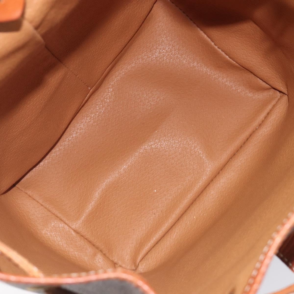 Celine Vintage Macadam Canvas, Brown, Canvas, Backpack