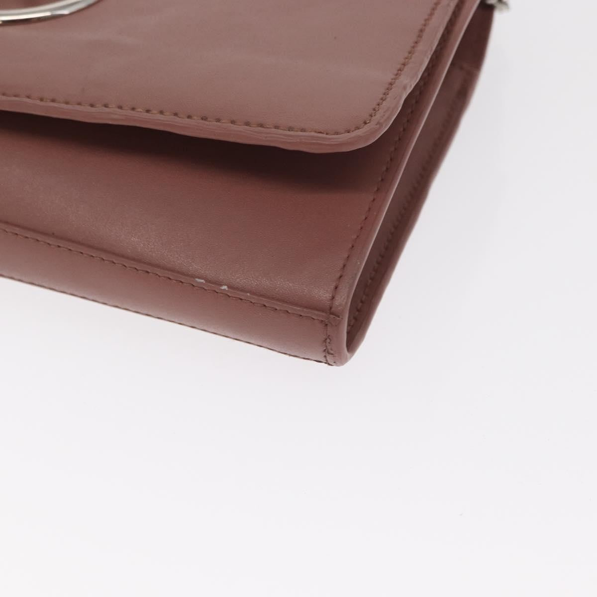 Fendi F is Fendi Wallet on Chain Leather, Pink, Leather, Shoulder Bag