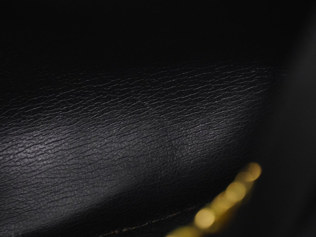 Christian Dior Shoulder Leather, Black, Leather, Shoulder Bag