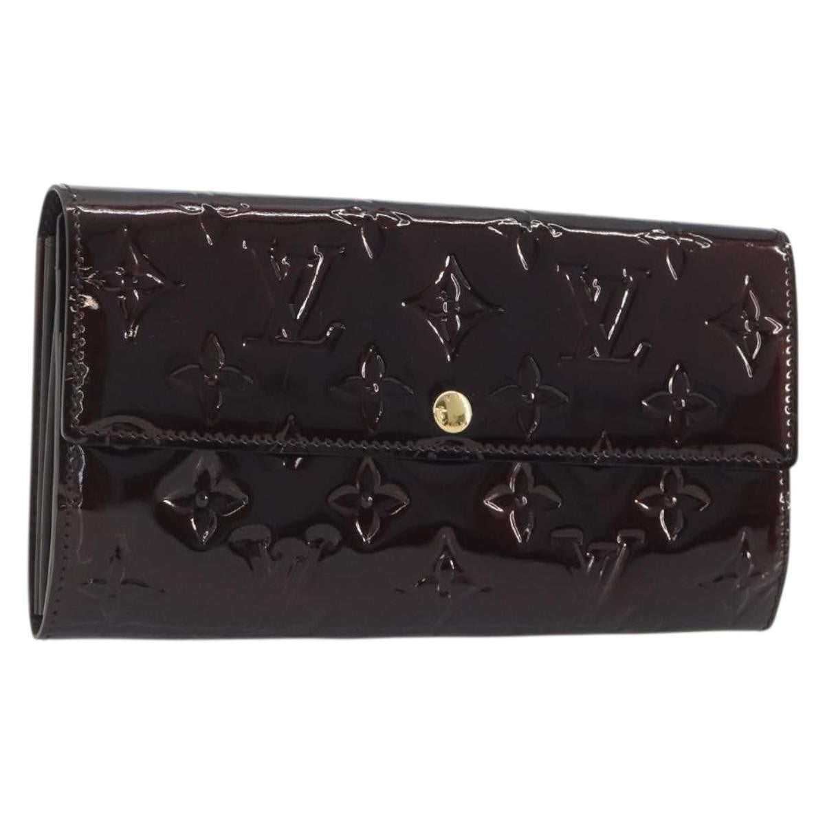 Louis Vuitton Sarah Monogram Vernis, Burgundy, Patent Leather, Clutch
