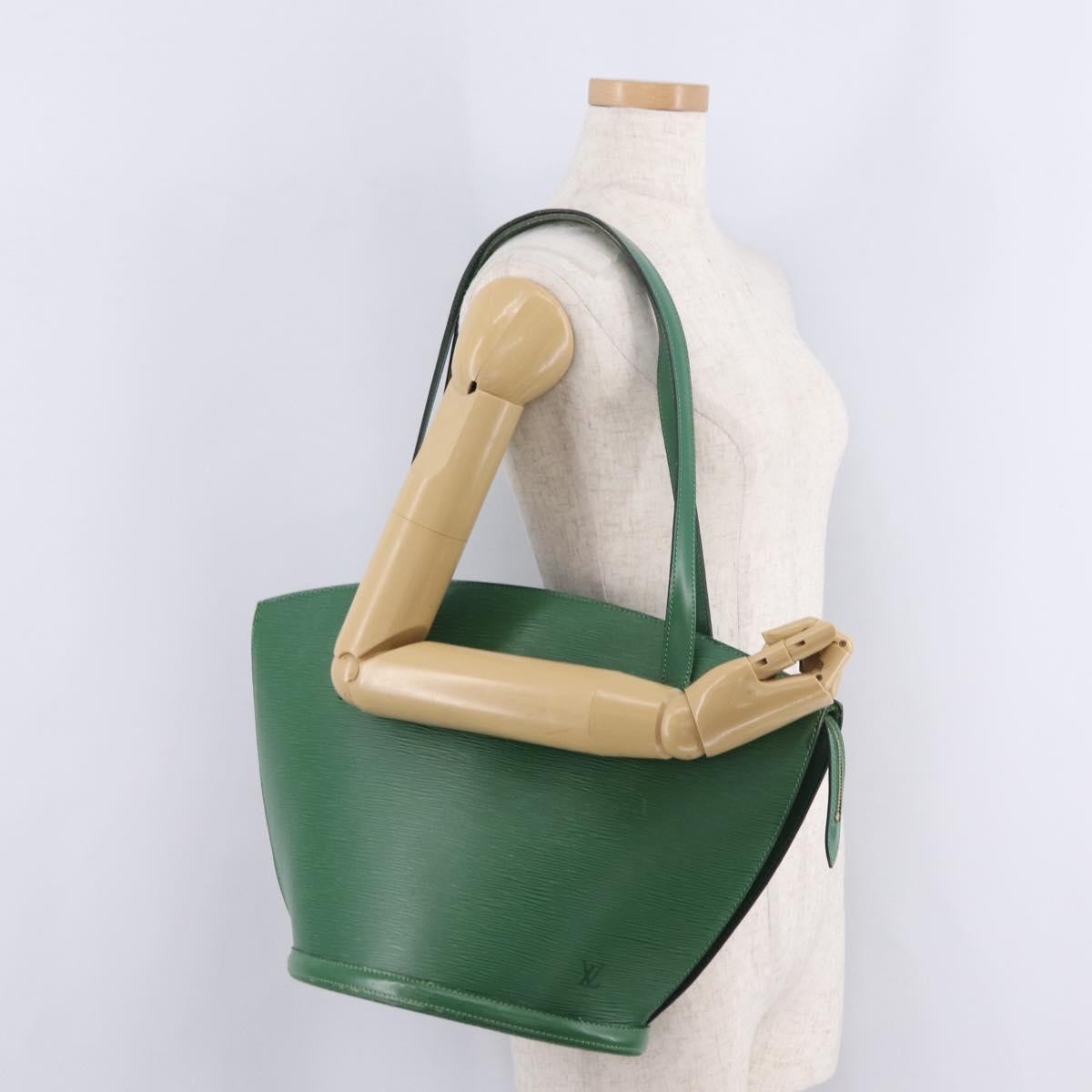 Louis Vuitton Saint Jacques Epi Leather, Green, Leather, Handbag