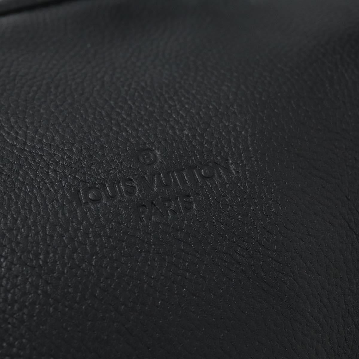 Louis Vuitton Aerogram Keepall Bandouliere Leather, Black, Leather, Travel Bag