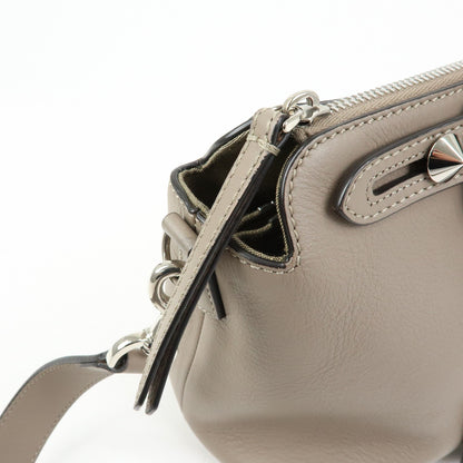 Fendi By The Way Satchel Leather, Beige, Leather, Handbag