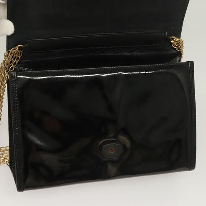 Chanel CC Envelope Flap Patent Leather, Black, Patent Leather, Clutch