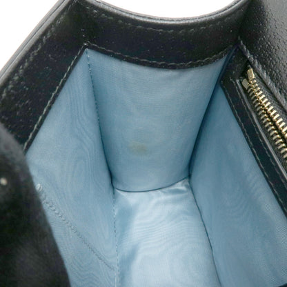Gucci Sylvie Printed Leather, Black, Leather, Shoulder Bag