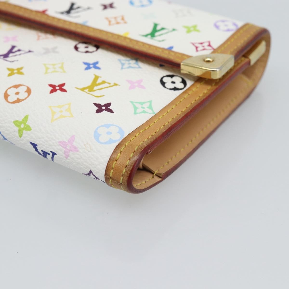 Louis Vuitton Porte Tresor International Monogram Multicolor, White, Canvas, Wallet