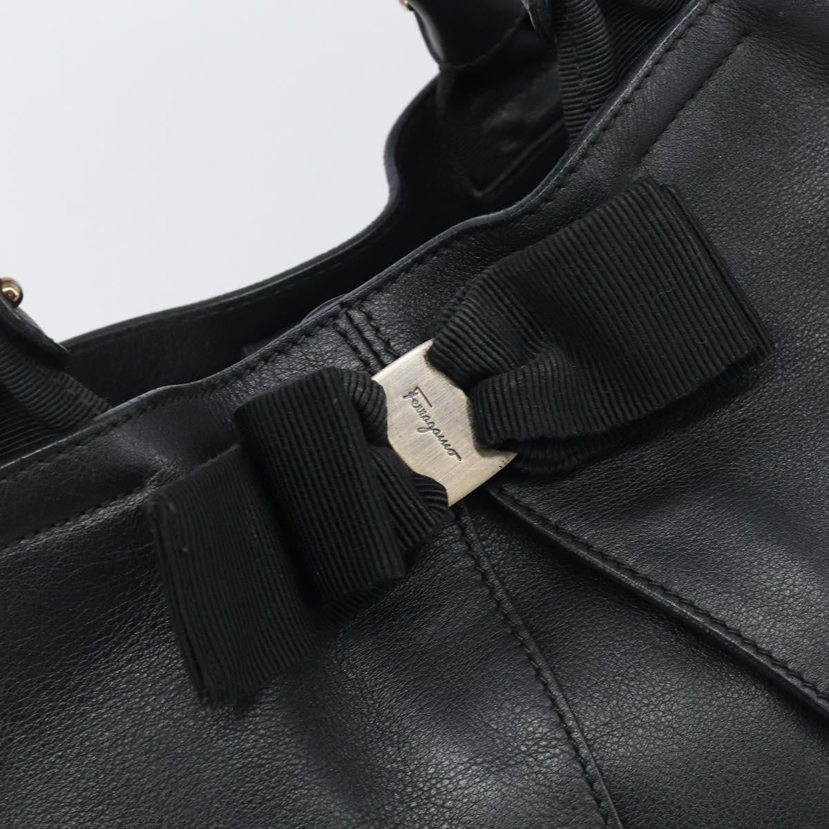 Salvatore Ferragamo Vala tote Leather, Black, Leather, Tote Bag