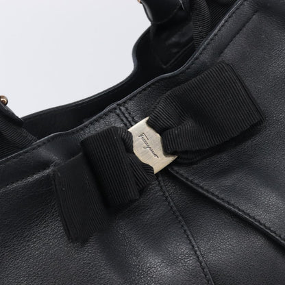 Salvatore Ferragamo Vala tote Leather, Black, Leather, Tote Bag