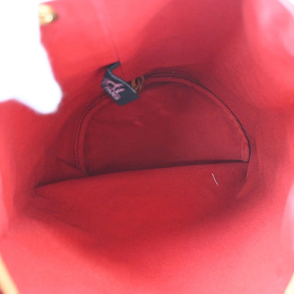 Hermes Polochon Drawstring Cotton, Red, Cotton, Backpack