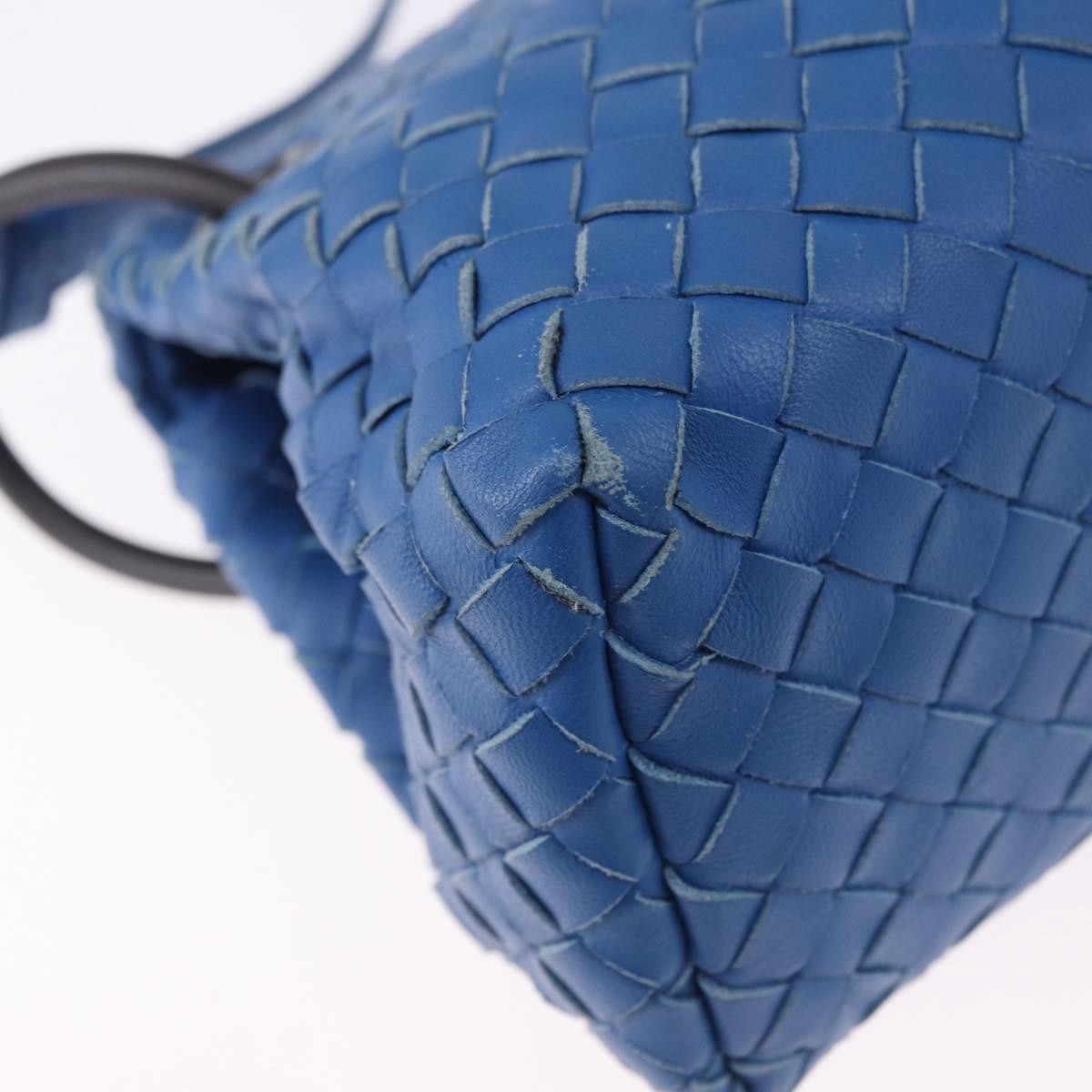 Bottega Veneta Adjustable Flap Intrecciato Nappa, Blue, Leather, Shoulder Bag