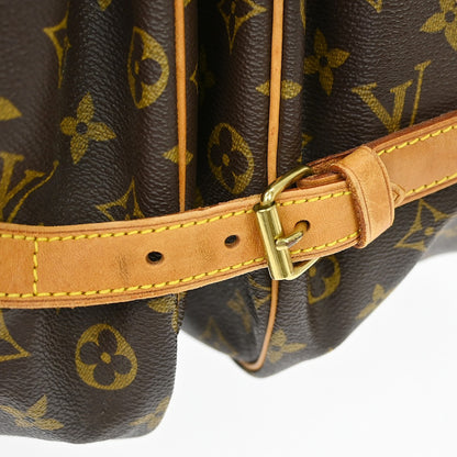 Louis Vuitton Saumur Monogram Canvas, Brown, Canvas, Shoulder Bag