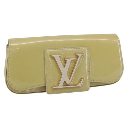 Louis Vuitton Sobe Clutch Patent, Beige, Patent Leather, Clutch
