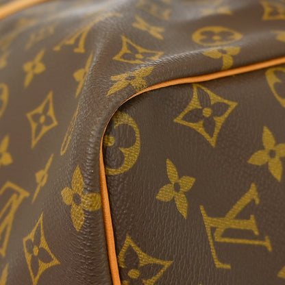 Louis Vuitton Keepall Monogram, Brown, Canvas, Travel Bag