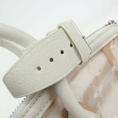 Louis Vuitton Transparence Lockit Mesh and Leather, White, Mesh, Handbag