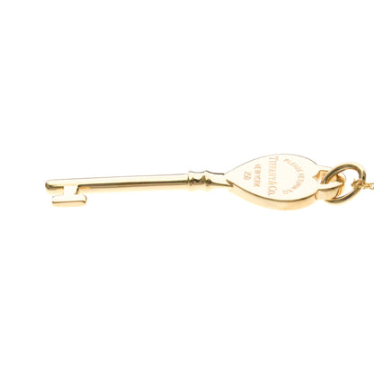 Tiffany & Co. Heart Key Pendant 18K Rose Gold with Diamonds, Gold, Pink Gold, Necklace