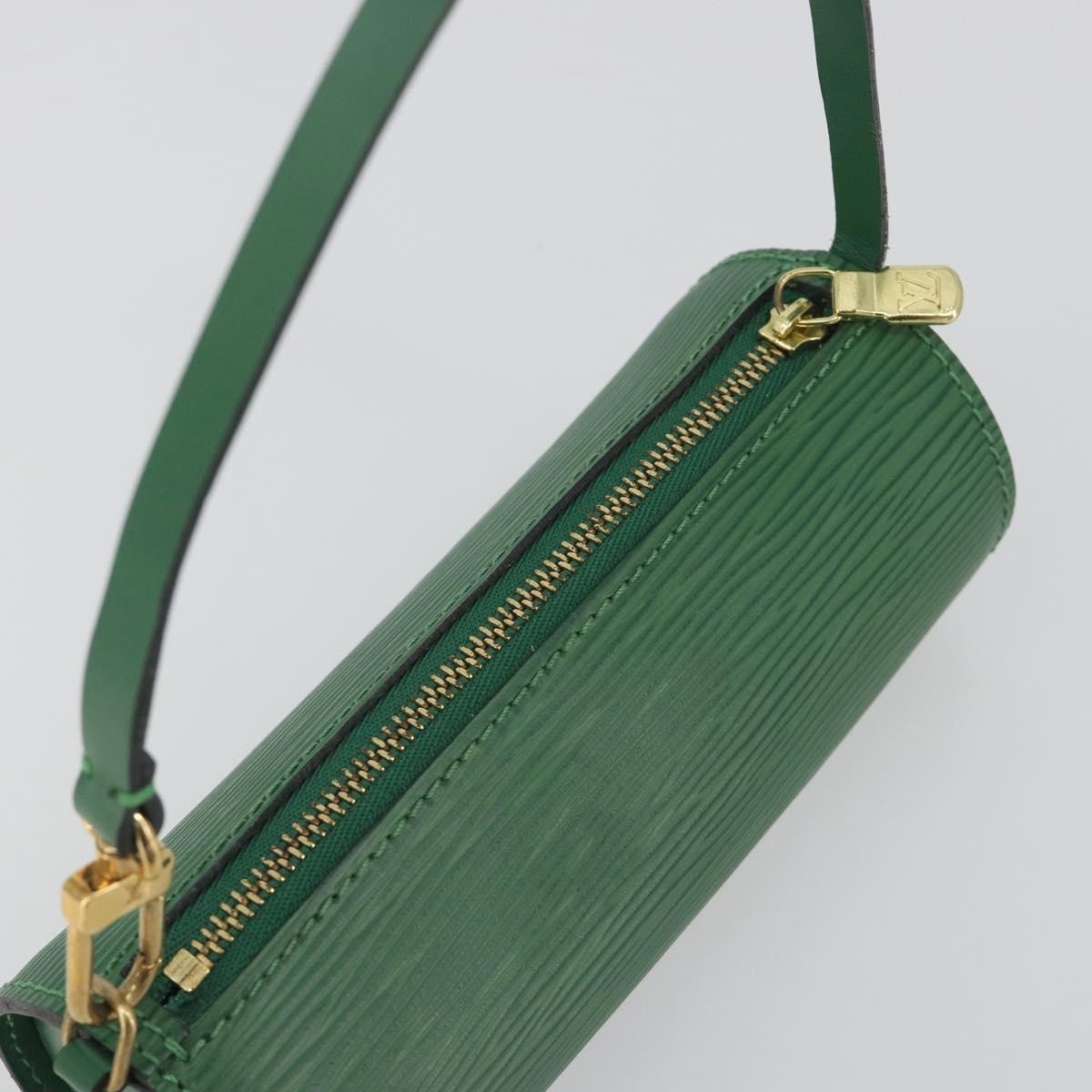 Louis Vuitton Soufflot Pochette Epi Leather, Green, Leather, Clutch