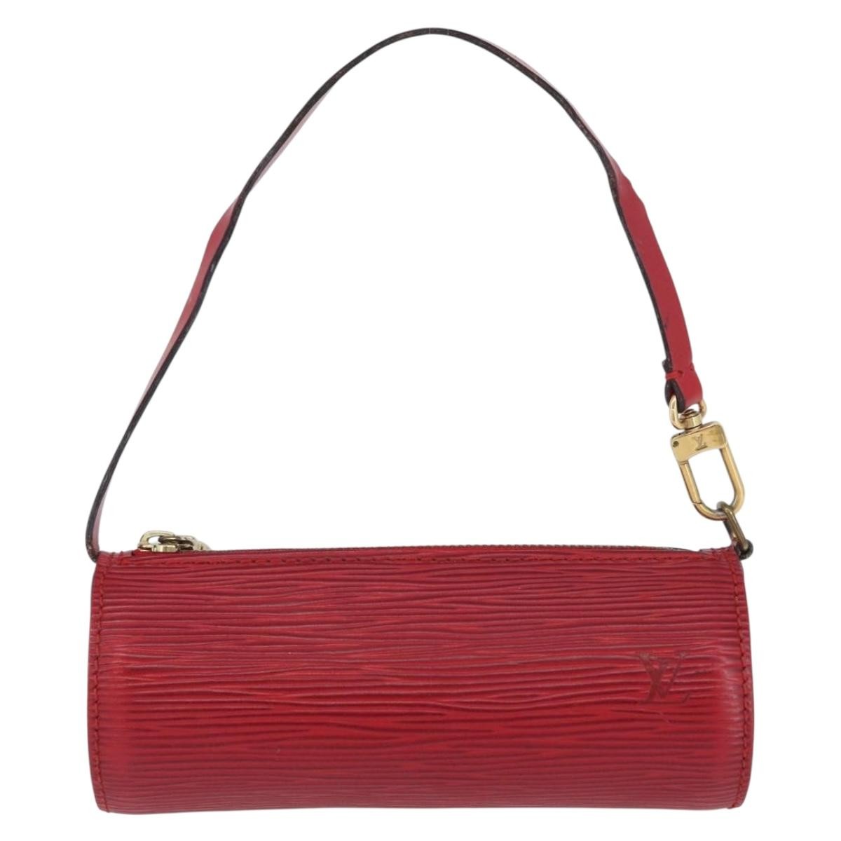 Louis Vuitton Soufflot Pochette Epi Leather, Red, Leather, Clutch