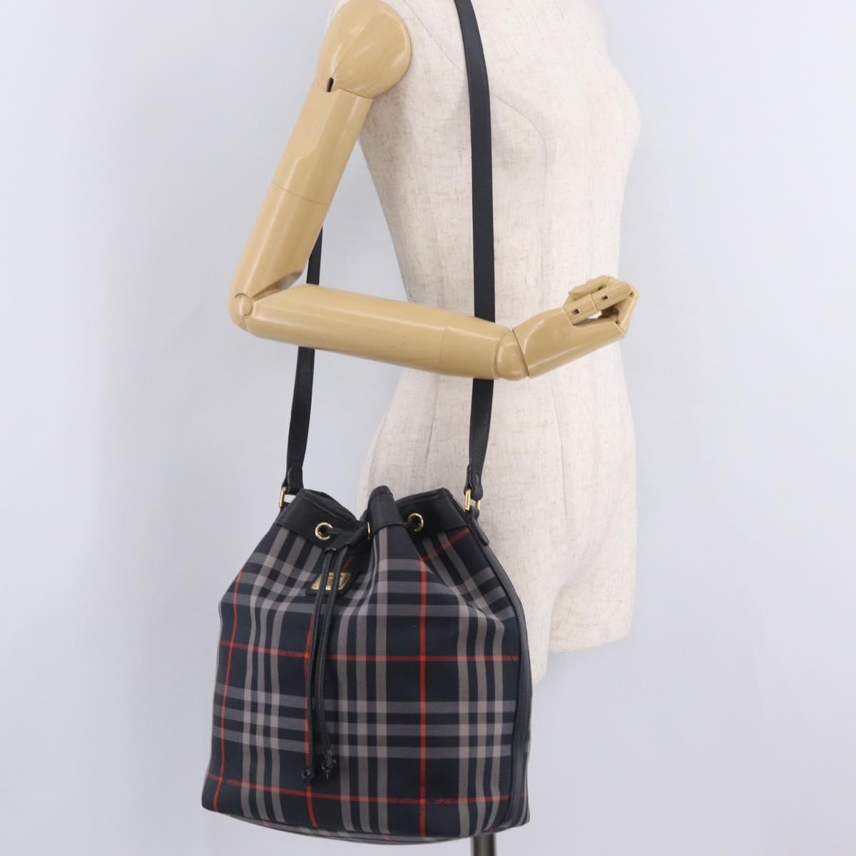 Burberry Nova Check Shoulder Bag Canvas, Black, Canvas, Shoulder Bag