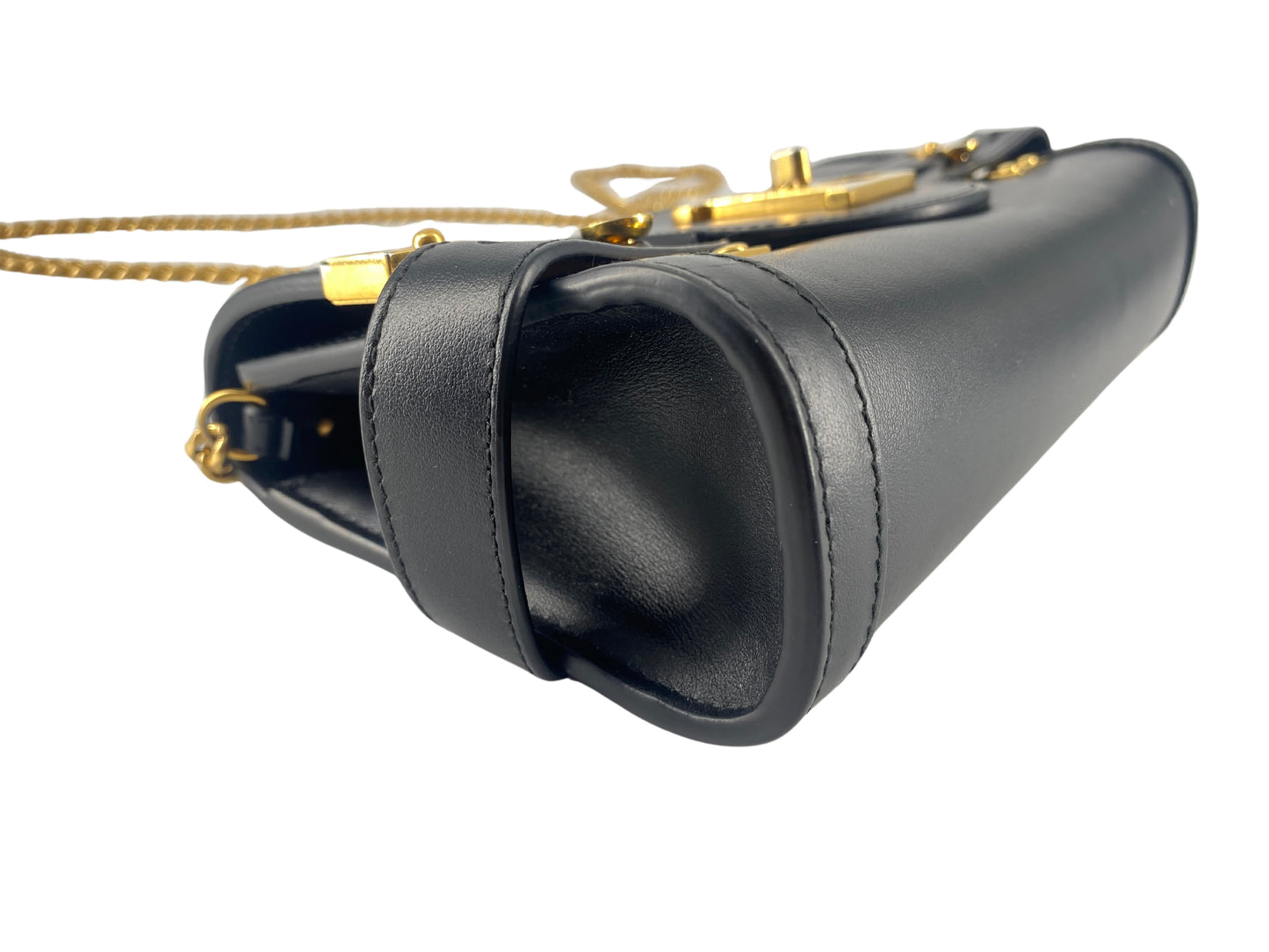 Balmain B-Buzz Leather, Black, Leather, Shoulder Bag