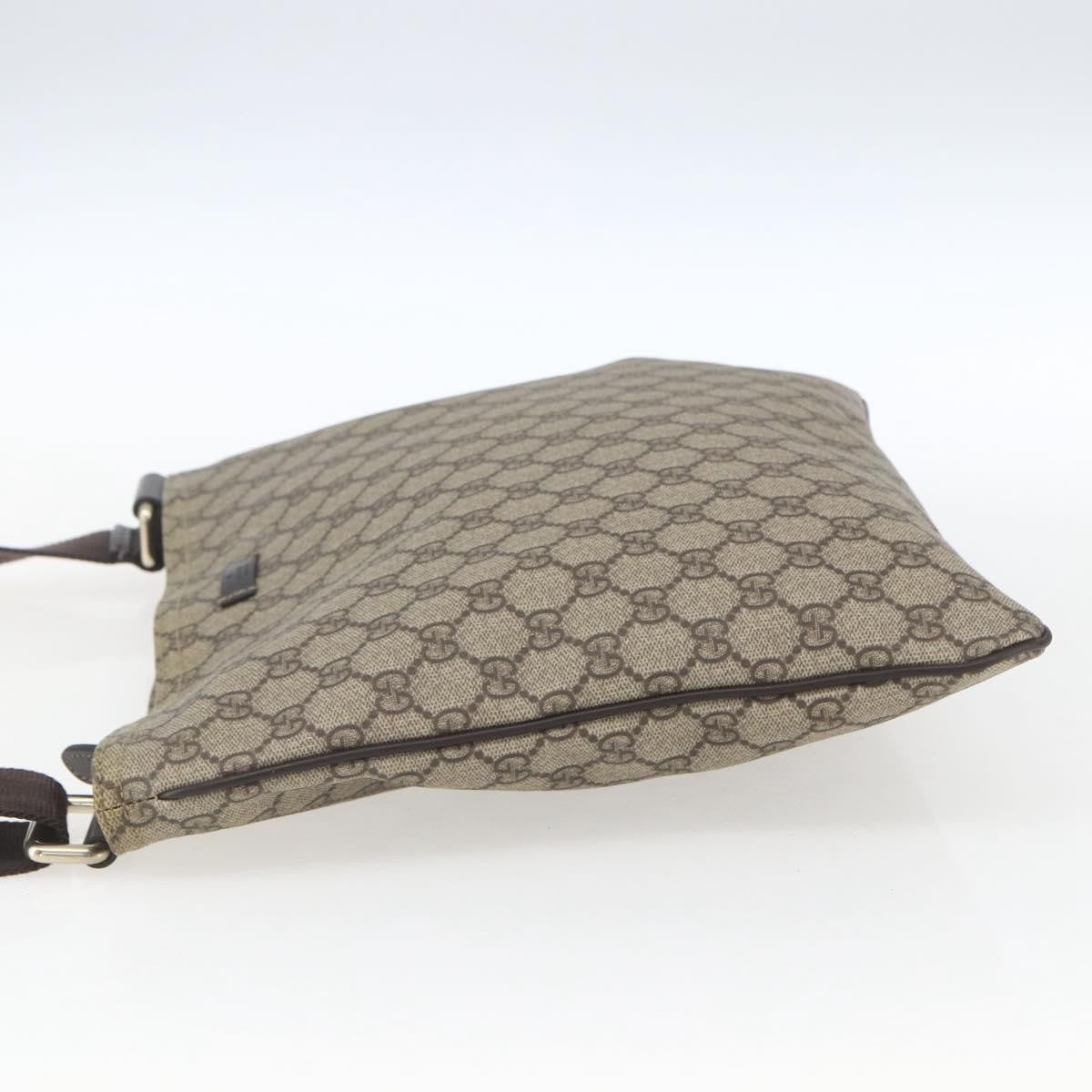 Gucci Zip Top Messenger GG Coated Canvas, Beige, Canvas, Shoulder Bag