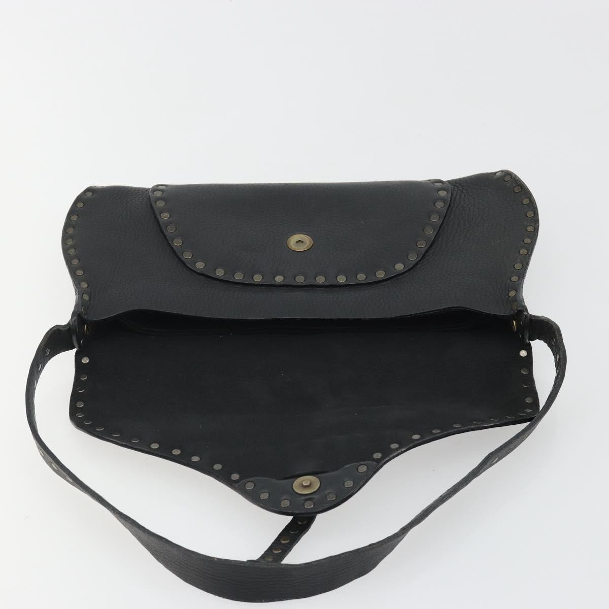 Gucci Shoulder Leather, Black, Leather, Shoulder Bag