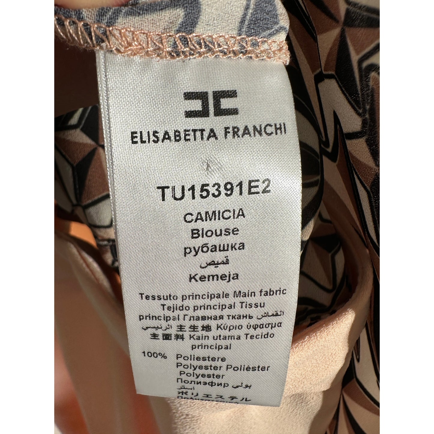 ELISABETTA FRANCHI Wide Leg Flared Jumpsuit