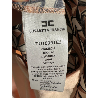 ELISABETTA FRANCHI Wide Leg Flared Jumpsuit