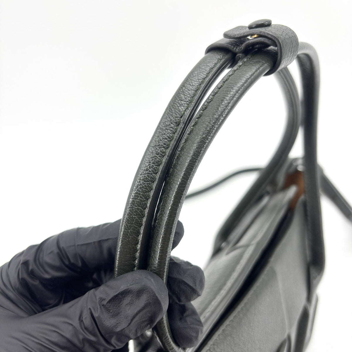 Bottega Veneta Arco Maxi Intrecciato Leather, Black, Leather, Tote Bag