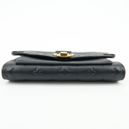 Louis Vuitton Vavin Chain Monogram Empreinte Leather, Black, Leather, Crossbody Bag