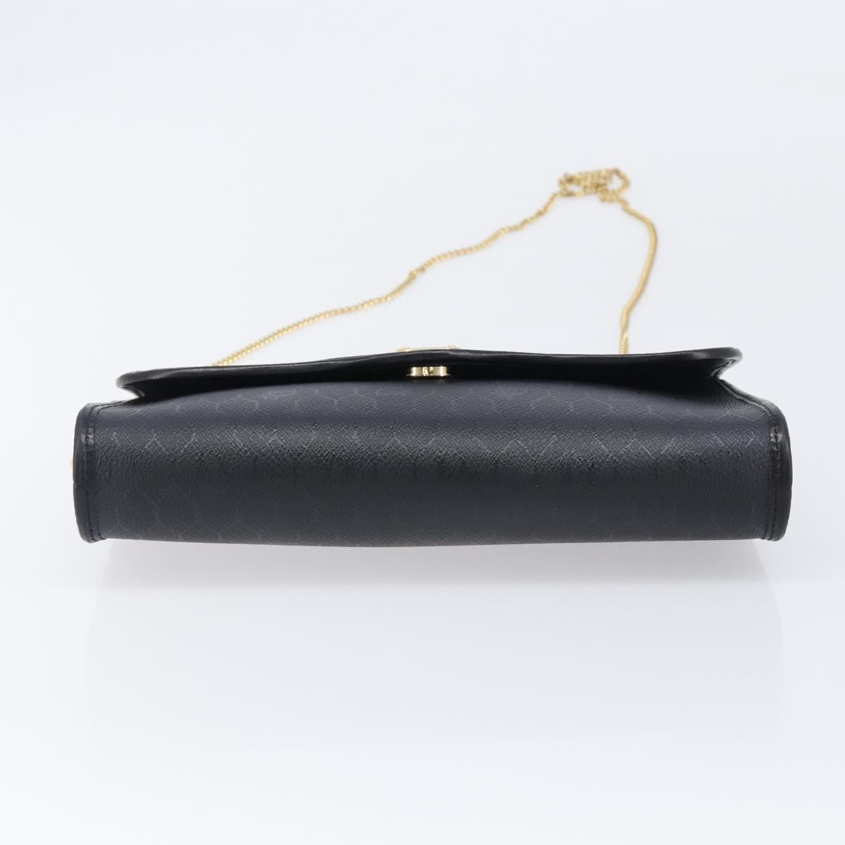 Christian Dior Vintage Honeycomb chain Canvas, Black, Canvas, Shoulder Bag