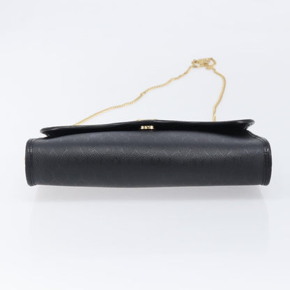 Christian Dior Vintage Honeycomb chain Canvas, Black, Canvas, Shoulder Bag