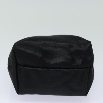 Celine Circle Logo Nylon, Black, Nylon, Clutch