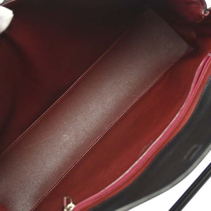 Cartier Cabochon Leather, Black, Leather, Handbag