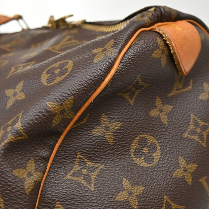 Louis Vuitton Keepall Monogram, Brown, Canvas, Travel Bag