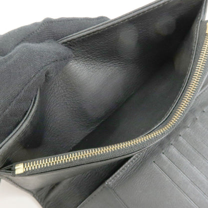 Louis Vuitton Amelia Mahina Leather, Black, Leather, Wallet