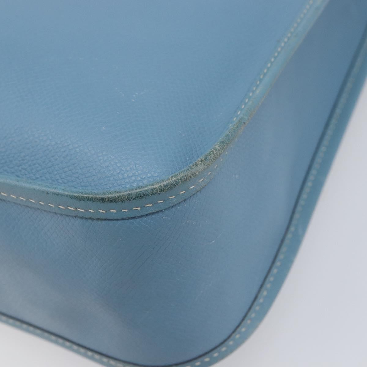 Hermes Vespa Courchevel, Blue, Leather, Shoulder Bag