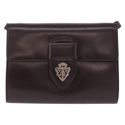 Gucci Vintage Leather, Brown, Leather, Shoulder Bag