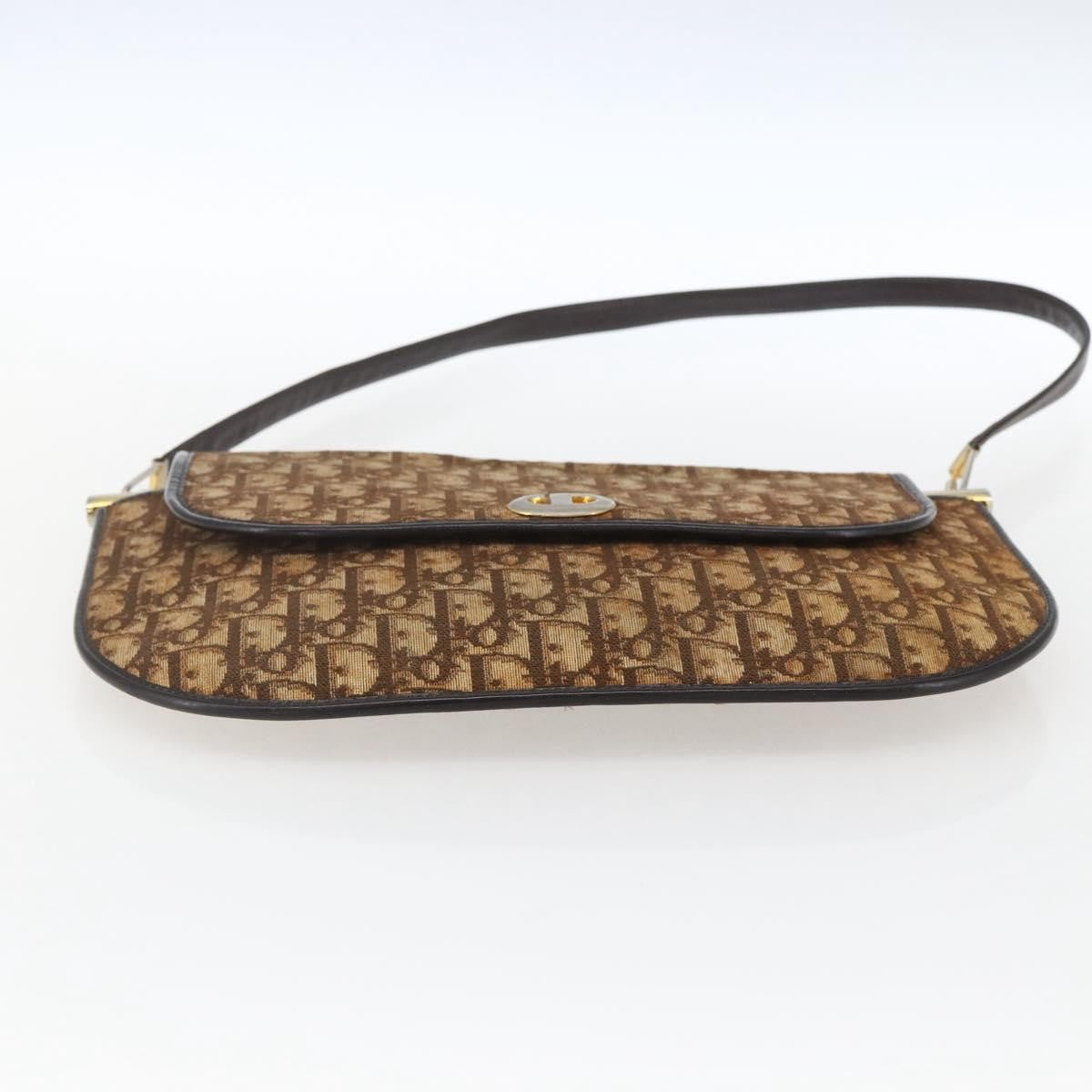 Christian Dior Vintage Trotter Canvas, Brown, Canvas, Shoulder Bag