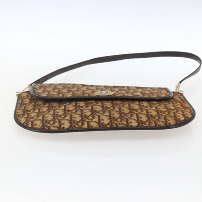 Christian Dior Vintage Trotter Canvas, Brown, Canvas, Shoulder Bag