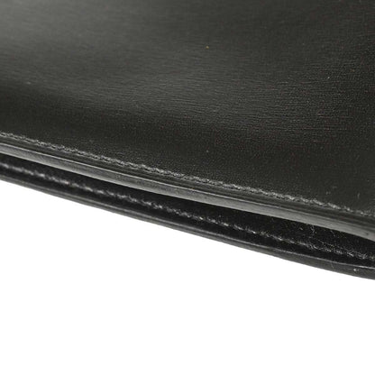 Hermes Onimaitou Pochette Box Calf, Black, Leather, Clutch