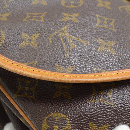 Louis Vuitton Saumur Monogram Canvas, Brown, Canvas, Shoulder Bag