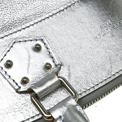 Louis Vuitton Suhali Lockit Leather, Silver, Leather, Handbag