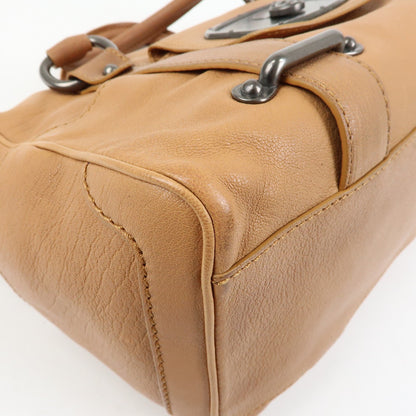 Celine Handbag Leather, Brown, Leather, Handbag